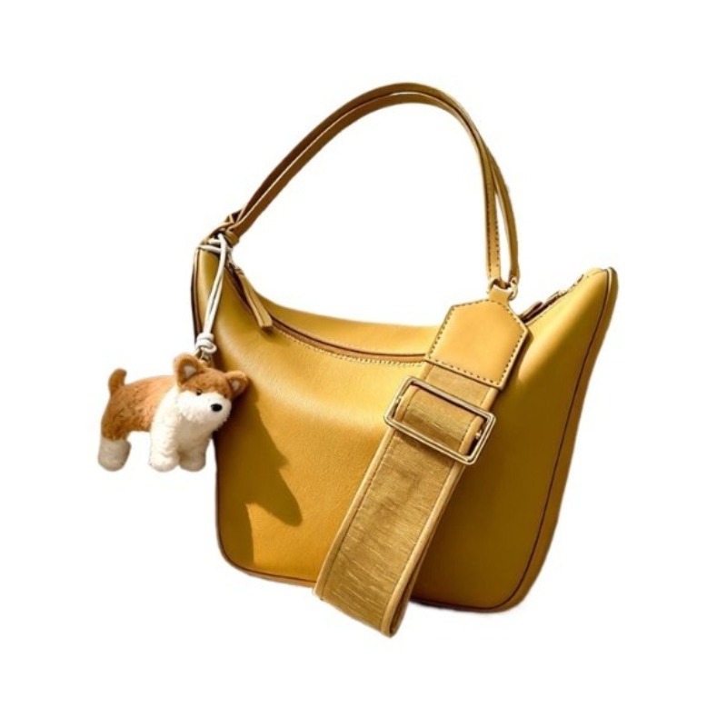 Luxury Bags Yellow - 노란색 휴대용 만두 모양 가방 여성용