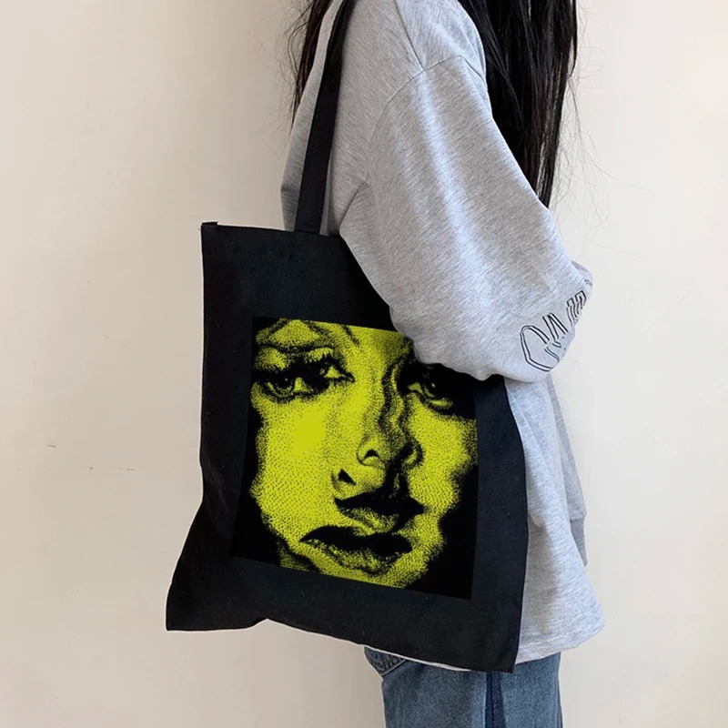 Canvas Tote Designer - 호러 여성 캔버스 백 펑크 빈티지