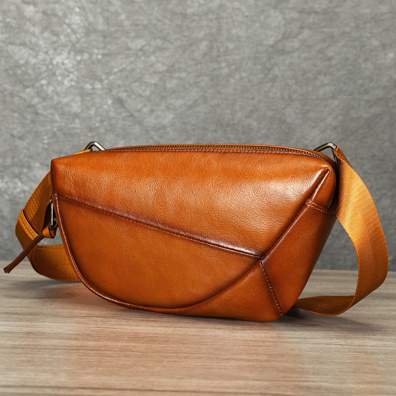 Saddle Bag Distressed - 빈티지 디스트레스드 스타일의 천연 가죽 남성용