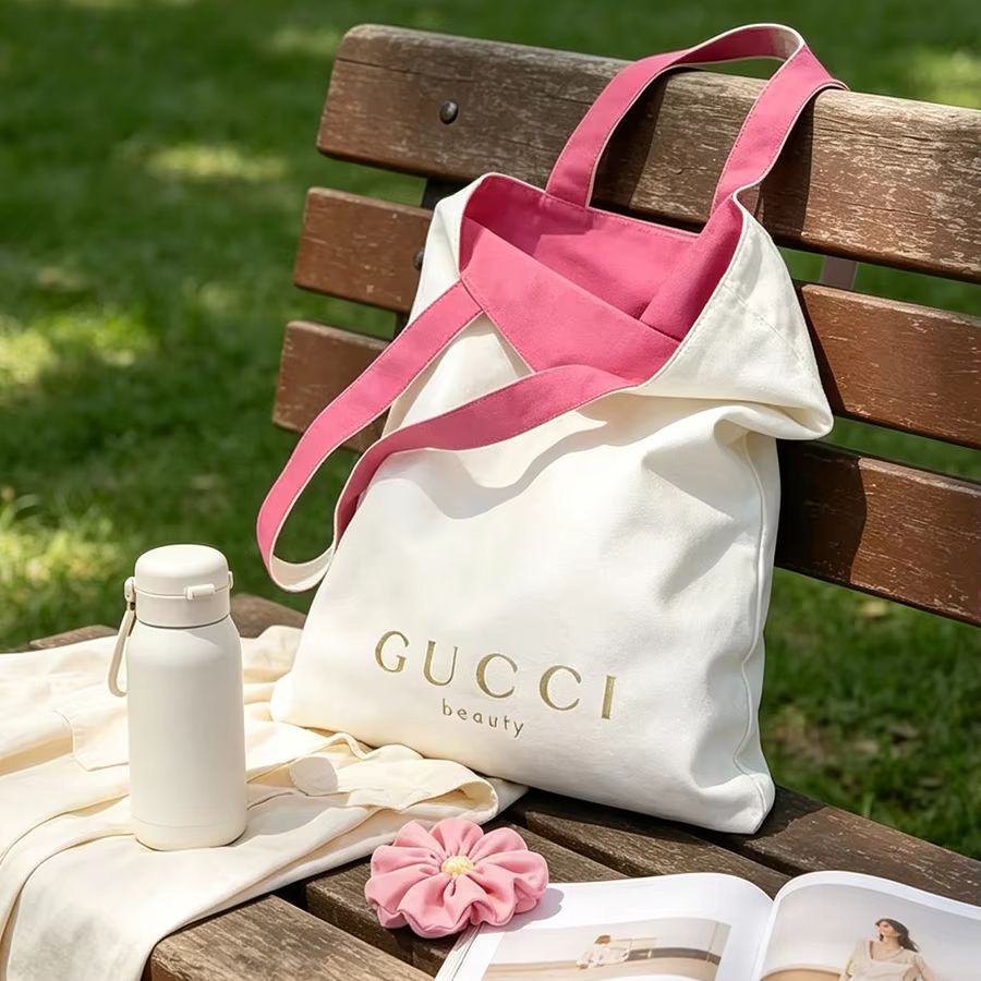 Canvas Tote Designer - 구찌 여성 캔버스 토트백 양면 디자인