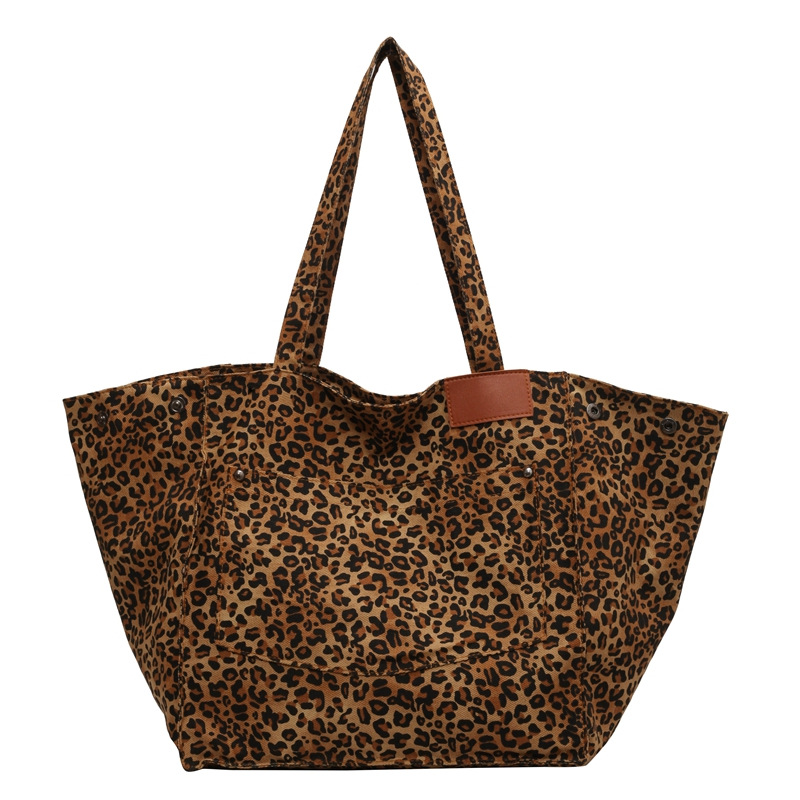 레오파드 패턴 토트백 빈티지 캔버스 숄더백 패션 대용량 - Canvas Tote Designer 리뷰 및 가격