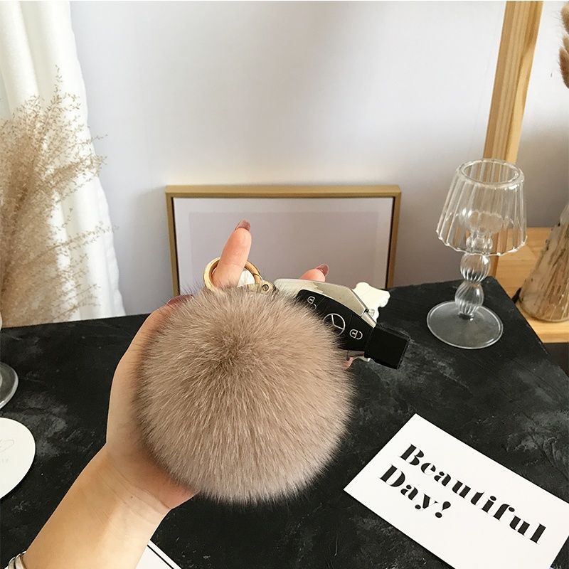 2024 푹신한 리얼 폭스 모피 볼 Poms 여성을위한 - Luxury Bags Yellow 리뷰 및 가격