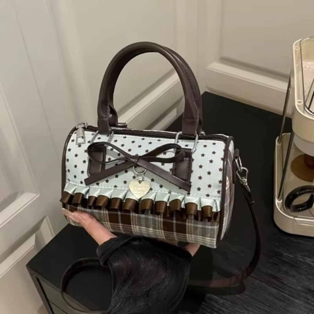 민트 그린 캔버스 토트백 초콜릿 색상 체크무늬 토트백  - Canvas Tote Designer 리뷰 및 가격