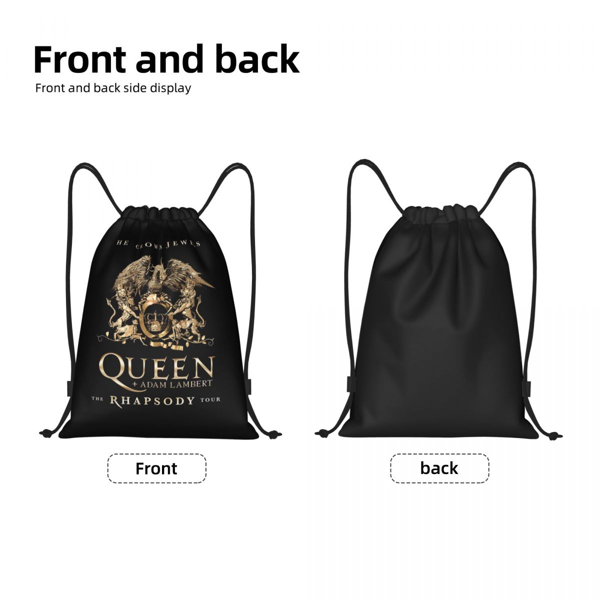 맞춤형 프레디 머큐리 크라운 드로스트링 백, 쇼핑 요가 - Luxury Yoga Bags 리뷰 및 가격