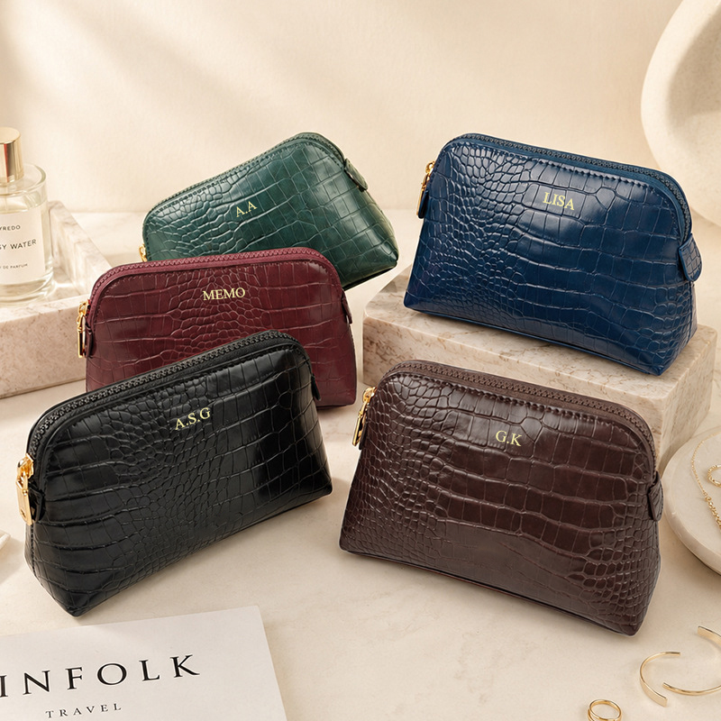 럭셔리 크로커다일 가죽 패턴 화장품 가방 지퍼 맞춤 이 - Luxury Ziploc Bags 리뷰 및 가격