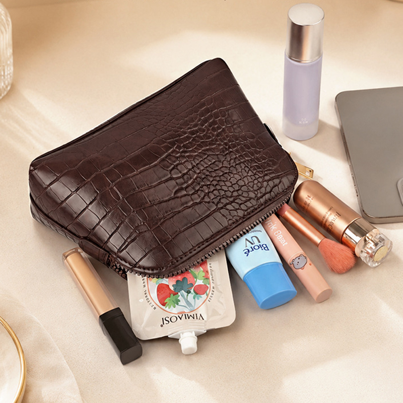 럭셔리 크로커다일 가죽 패턴 화장품 가방 지퍼 맞춤 이 - Luxury Ziploc Bags 리뷰 및 가격