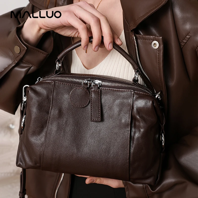 여성용 천연 암소 정품 가죽 숄더백, 우아한 핸드백,  - Luxury Bags Medium Size 리뷰 및 가격