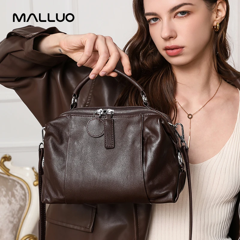 여성용 천연 암소 정품 가죽 숄더백, 우아한 핸드백,  - Luxury Bags Medium Size 리뷰 및 가격