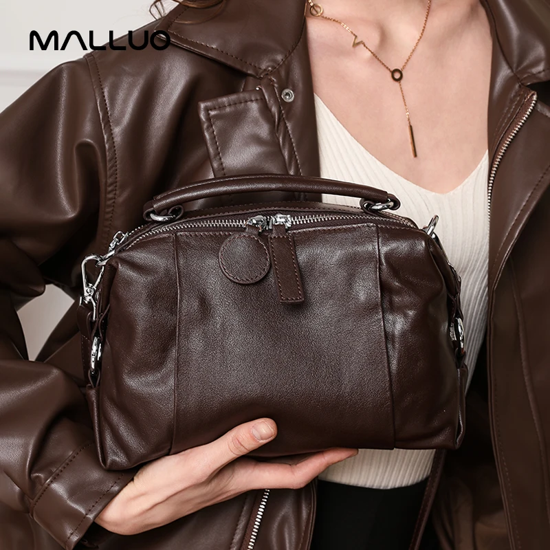 여성용 천연 암소 정품 가죽 숄더백, 우아한 핸드백,  - Luxury Bags Medium Size 리뷰 및 가격