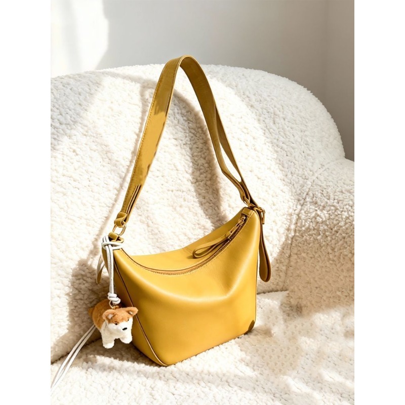 노란색 휴대용 만두 모양 가방 여성용 고급 니치 디자인 - Luxury Bags Yellow 리뷰 및 가격