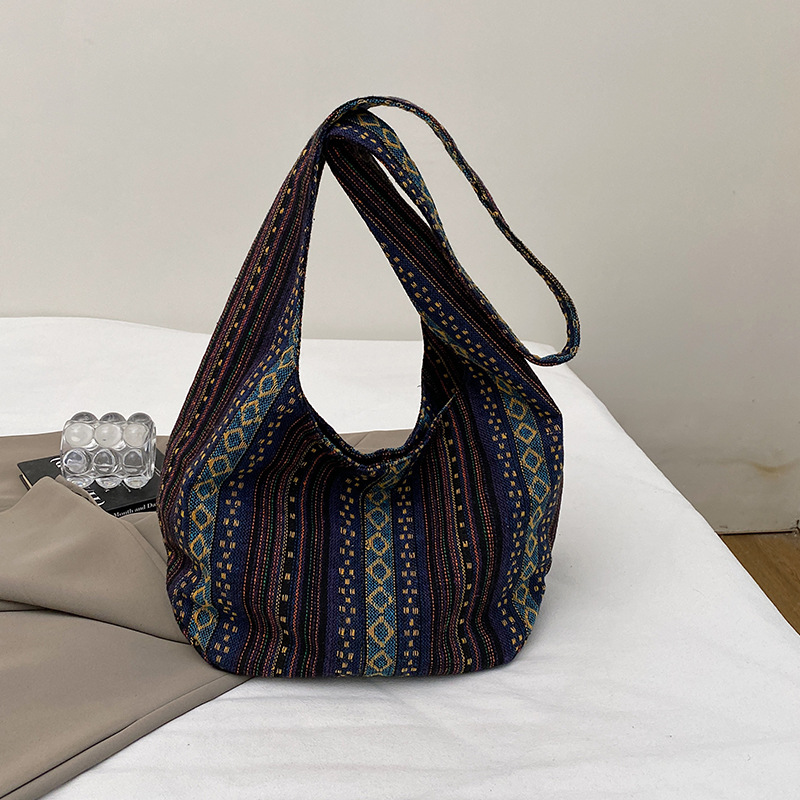 여성용 스트라이프 대용량 크로스바디 백 숄더백 캔버스  - Canvas Tote Designer 리뷰 및 가격