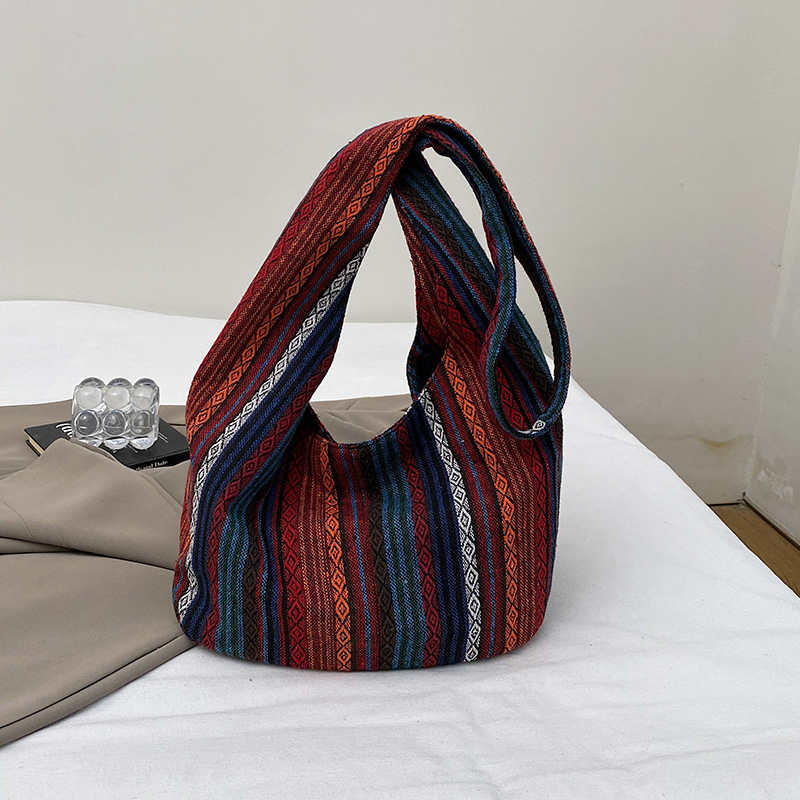 여성용 스트라이프 대용량 크로스바디 백 숄더백 캔버스  - Canvas Tote Designer 리뷰 및 가격