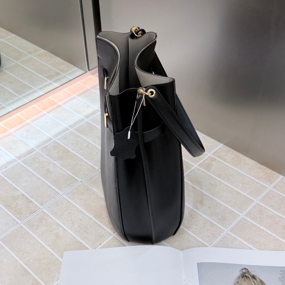 뉴 버킷백 올드 머니 스타일 대용량 토트백 독특한 질감 - Luxury Bags Leather 리뷰 및 가격