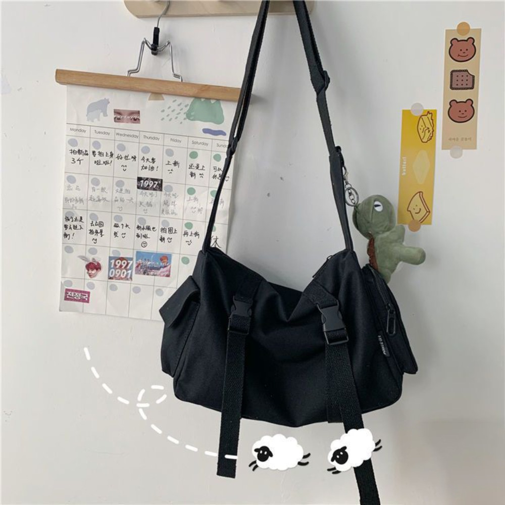 여성용 블랙 크로스 바디 백, 포켓 캔버스 디자인, 대 - Canvas Tote Designer 리뷰 및 가격