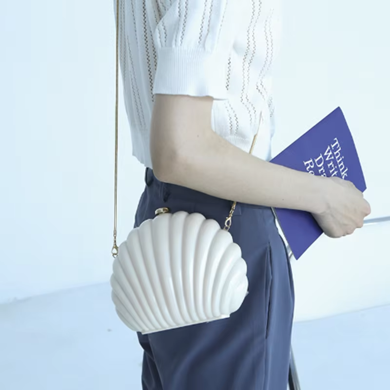레이디 미니 쉘 백 아크릴 고품질 명품 디자이너 메이드 - Luxury Bags Yellow 리뷰 및 가격