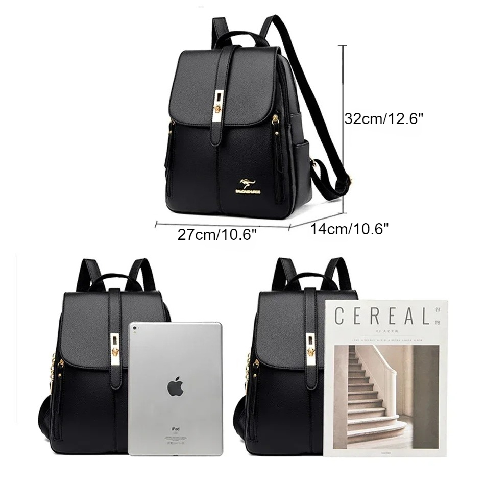 여성 가죽 대용량 배낭 여자를위한 고품질 빈티지 학교  - Luxury Bags For School 리뷰 및 가격