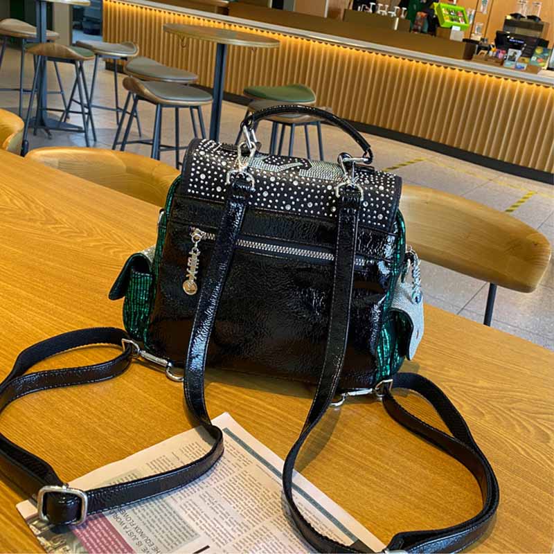 여성용 대용량 숄더백, 여행용 다이아몬드 PU 가죽 백 - Luxury Bags For School 리뷰 및 가격
