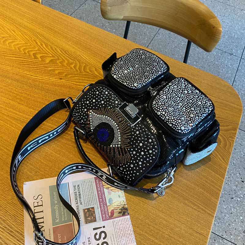 여성용 대용량 숄더백, 여행용 다이아몬드 PU 가죽 백 - Luxury Bags For School 리뷰 및 가격