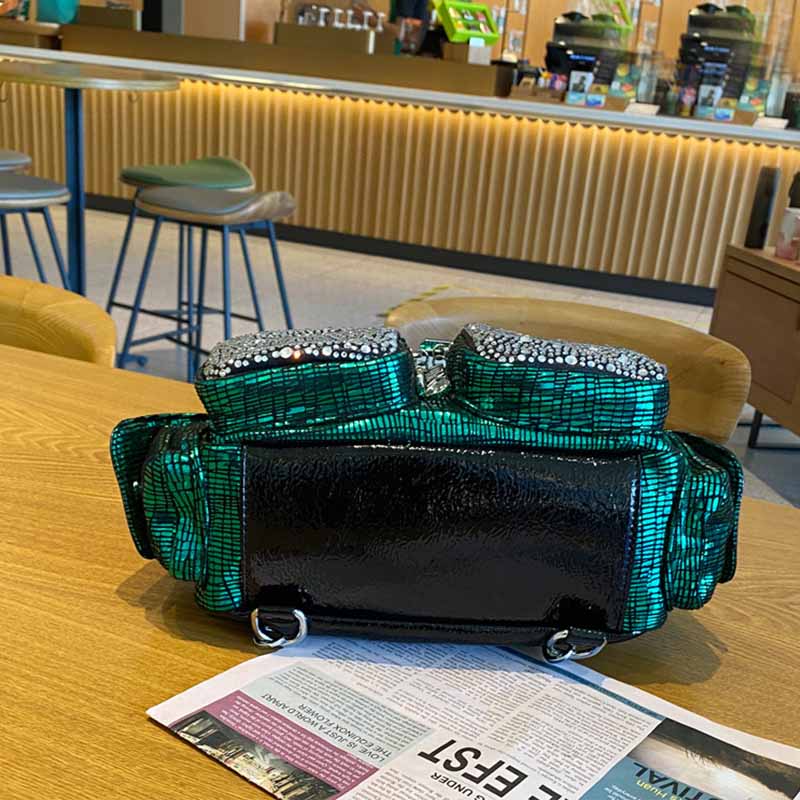 여성용 대용량 숄더백, 여행용 다이아몬드 PU 가죽 백 - Luxury Bags For School 리뷰 및 가격