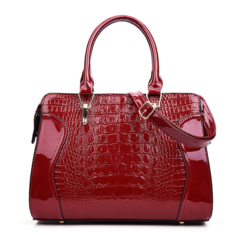 여성 스트릿 스타일 퓨어 컬러 크로커다일 패턴 스퀘어  - Luxury Bags Vip 리뷰 및 가격
